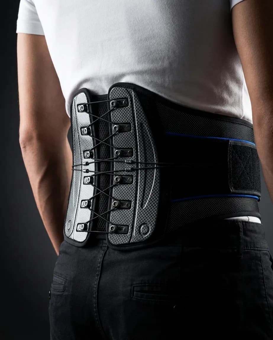 Back Brace Adjustable Easy Pull Mesh